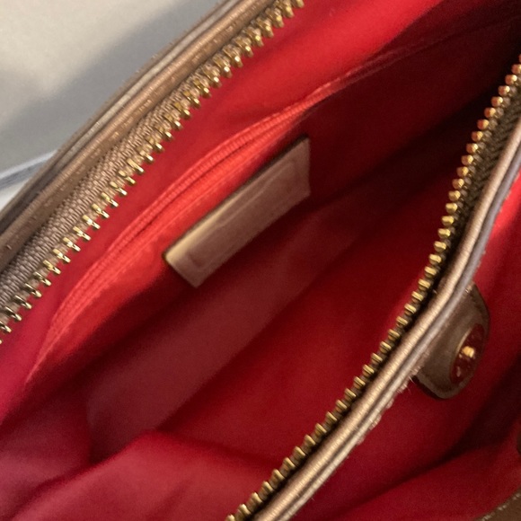 Coach Madison Metallic Gesso Optic LOTS OF POCKETS